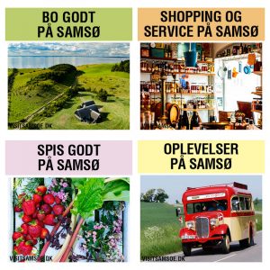 Forsider miniguides visitsamsø 2019